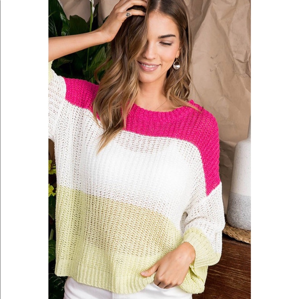 Multi Color Striped Sweater - Picture 2 of 6
